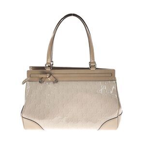 Gucci Enamel GG Mayfair Bow Detail Tote Bag